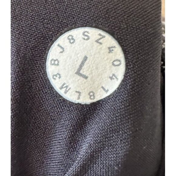 Lululemon Surge Warm Half Zip Pullover Men’s Size Large Black White Performance - Picture 4 of 4